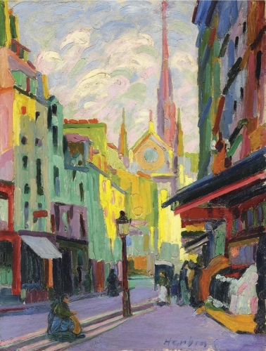 Auguste Herbin (1882-1960), la place Maubert à Paris, 1907.jpg